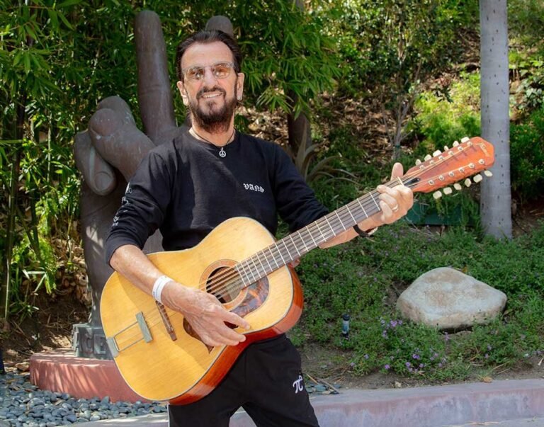 Ringo Starr with John Lennon's Help Guitar