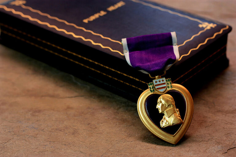 Red White and Blue - Purple Heart - Memorial day - Vets